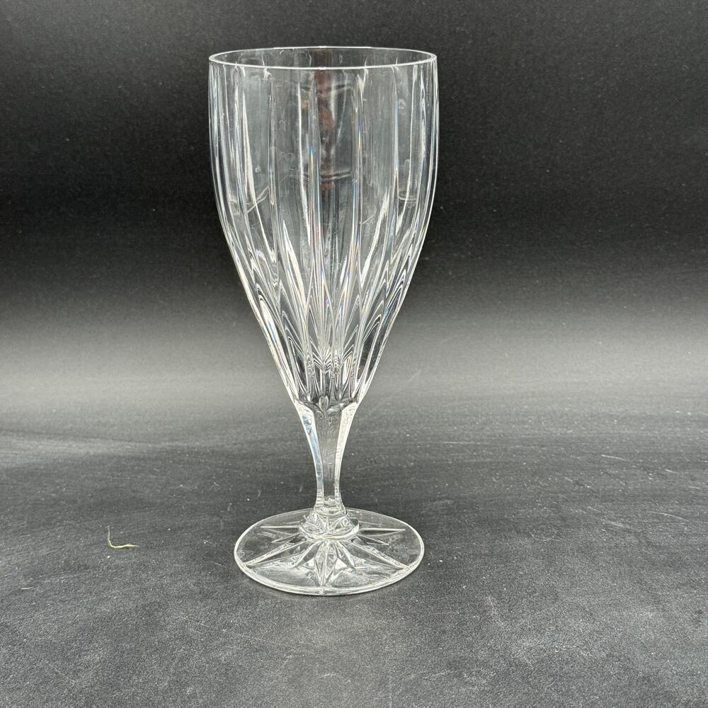 Mikasa Tiara Iced Tea Glasses Crystal Stemware 8" Set/3 - Picture 3 of 6